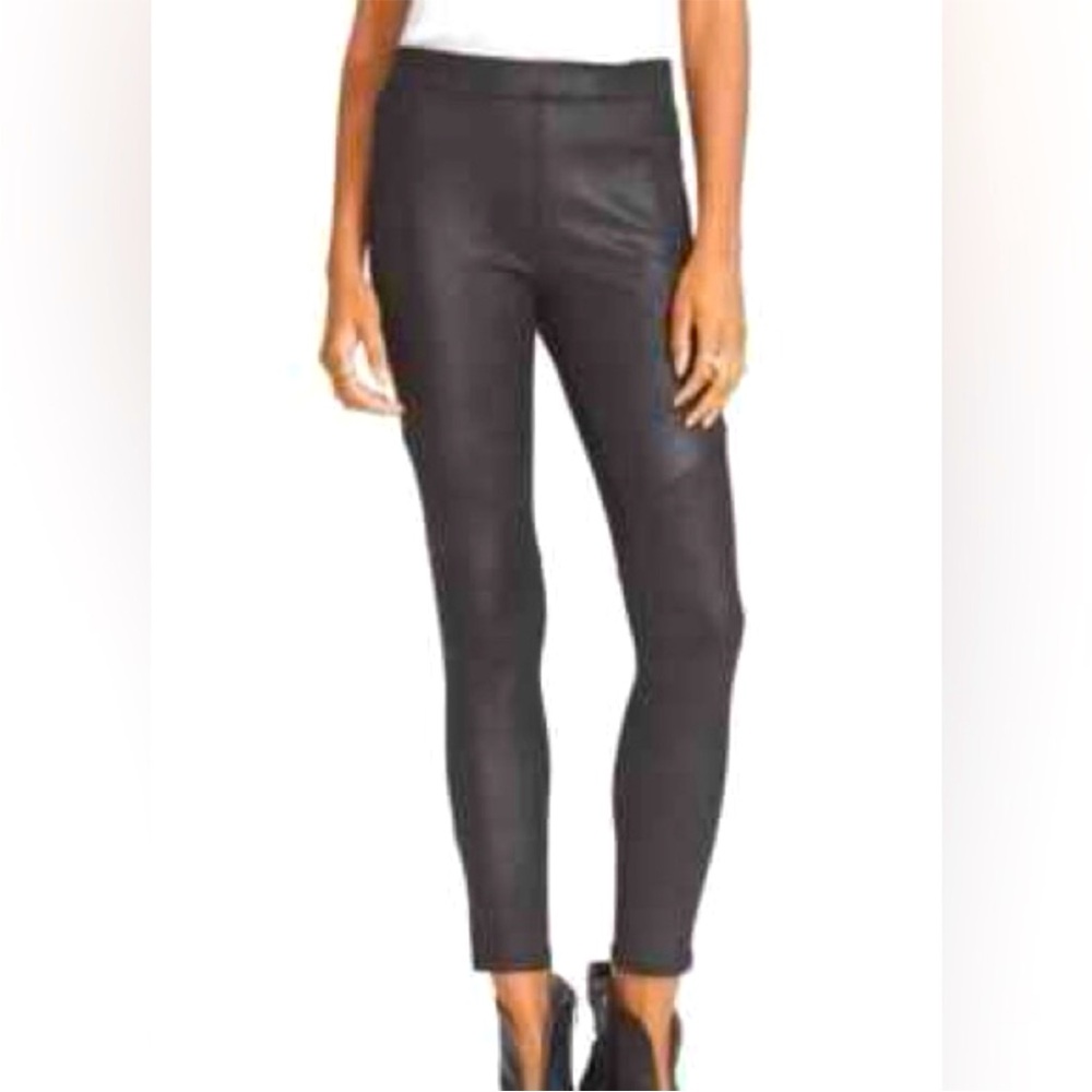 Free People We The Free Faux Leather Pants Women’s Size 25 Black High Rise